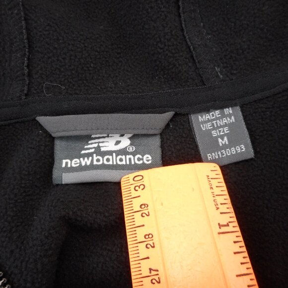 New Balance Women's size M Windbreaker Jacket Fleece Lined Full Zip Pockets Gray - Picture 8 of 13